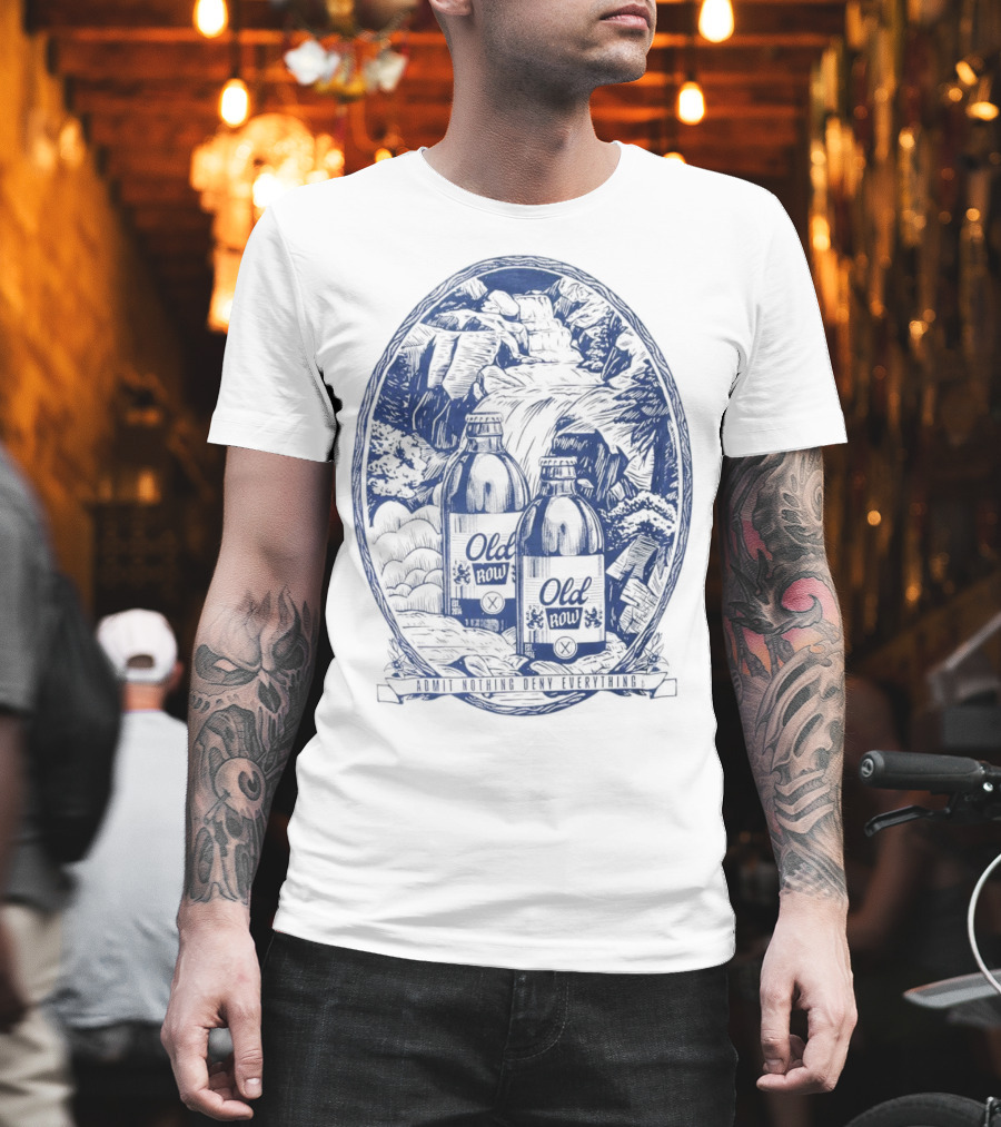 Old Row Stubby Waterfall Admit Nothing Deny Everything T-Shirt