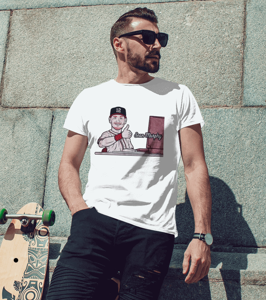 Sean Murphy Thumbs Up Baseball Player 12 Computer Desk T-Shirt