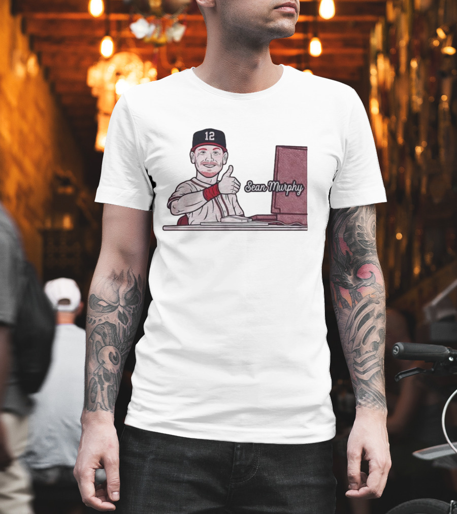 Sean Murphy Thumbs Up Baseball Player 12 Computer Desk T-Shirt