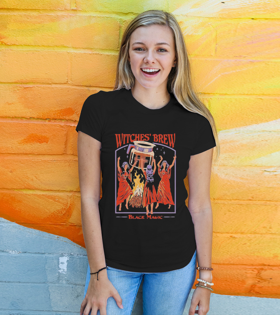 Witches’ Brew Black Magic Ritual Dance Around Cauldron T-Shirt