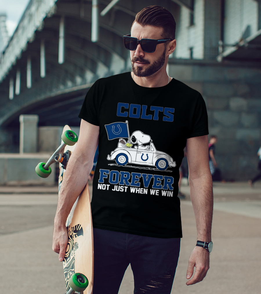 Snoopy Colts Forever Not Just When We Win Indianapolis T-Shirt