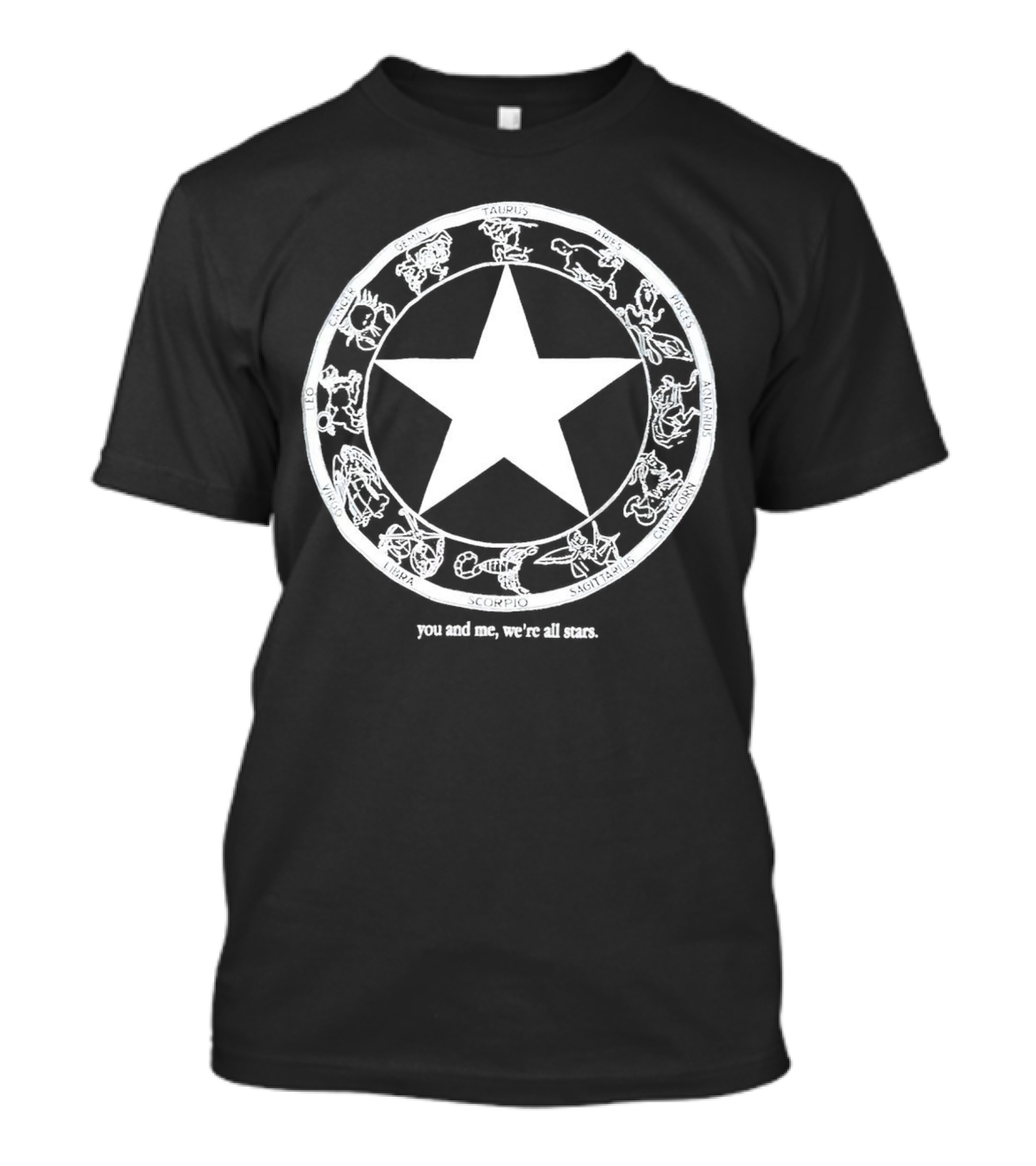 You And Me We're All Stars Zodiac Circle Iconic Star T-Shirt