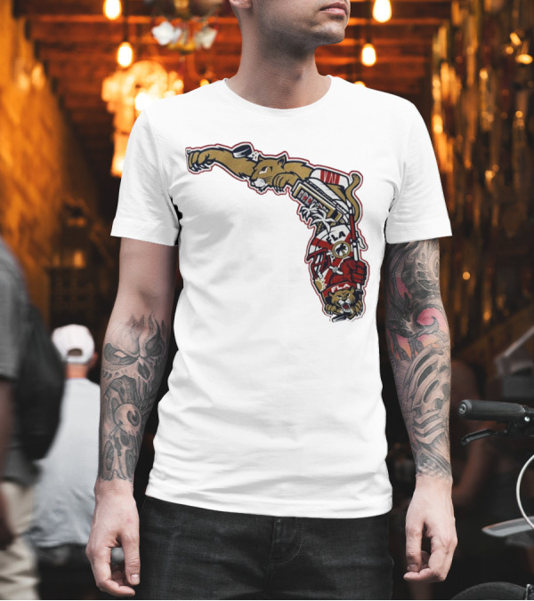 Florida Panthers Let's Hunt State Hockey T-Shirt Florida Panthers Let's Hunt State Hockey T-Shirt