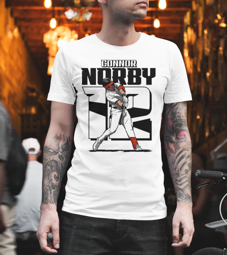 Connor Norby Baltimore Orioles Number 12 Player T-Shirt
