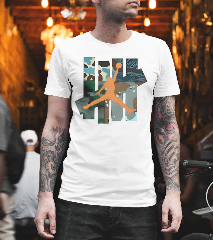 Luka Doncic Jordan X Undefeated Camo Jumpman Be More Prepared Than Anyone Else T-Shirt