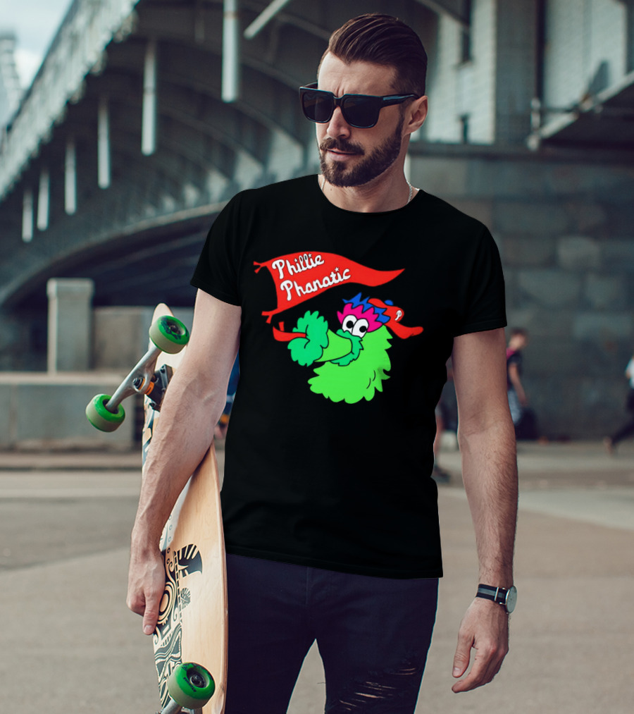 Phillie Phanatic Philadelphia Phillies Mascot Banner T-Shirt