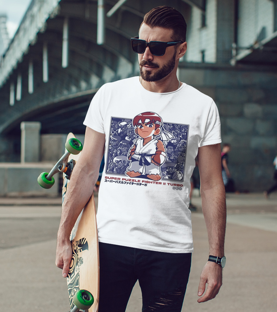Super Puzzle Fighter II Turbo Character Lineup T-Shirt
