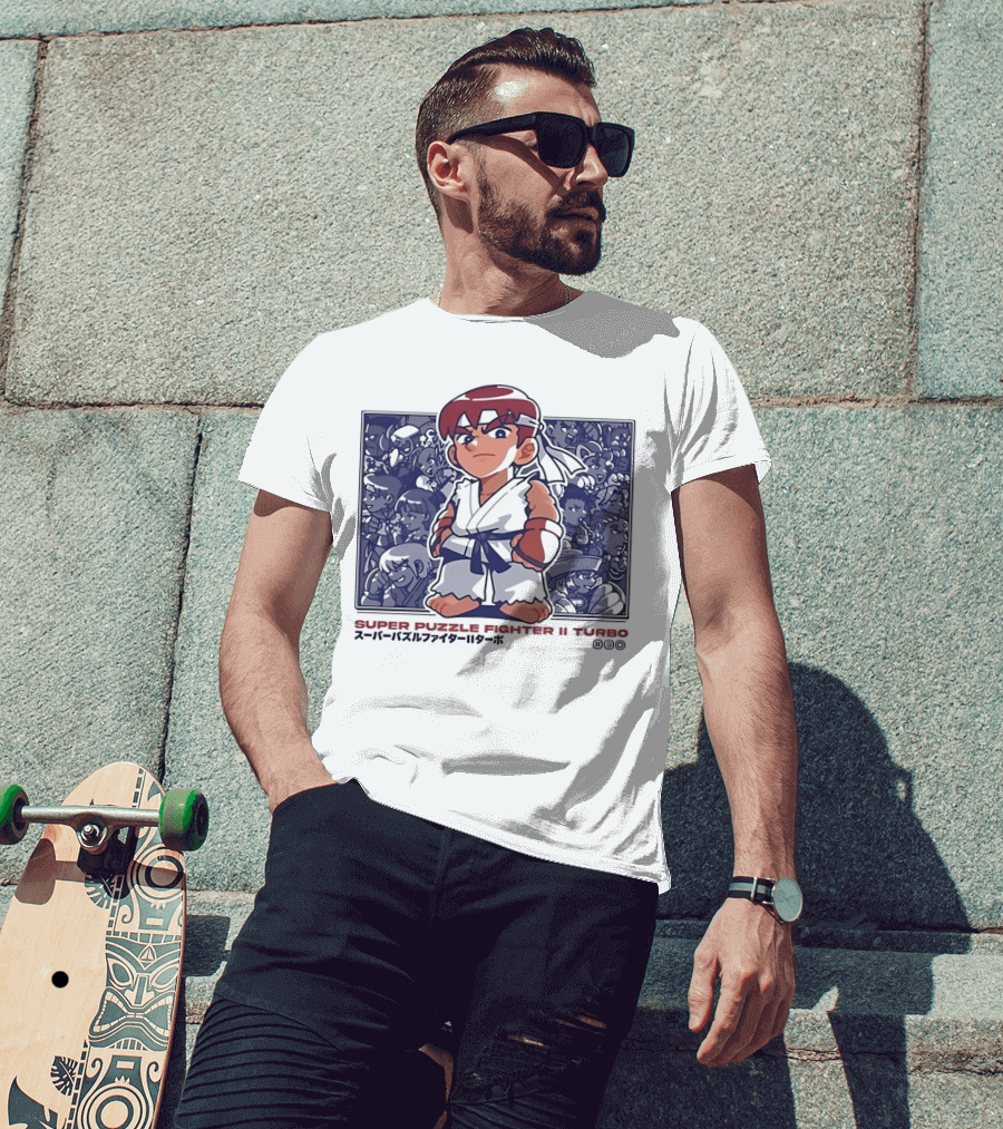 Super Puzzle Fighter II Turbo Character Lineup T-Shirt
