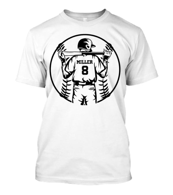 Miller 8 Baseball Player Jersey T-Shirt
