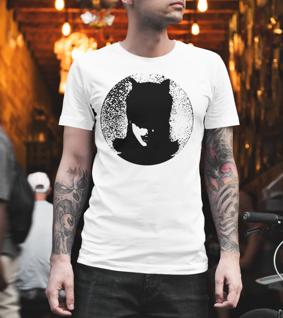 Batwoman The Boy Is Mine Dark Silhouette Circle T-Shirt