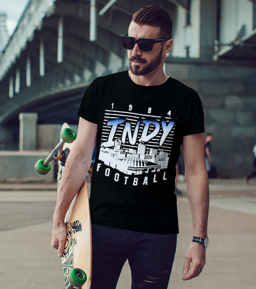 1984 Indy Football Skyline T-Shirt