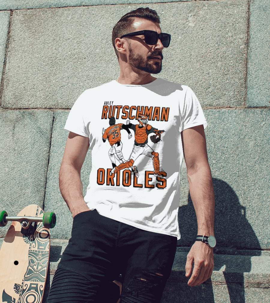 Adley Rutschman Baltimore Orioles #35 MLB Catcher T-Shirt