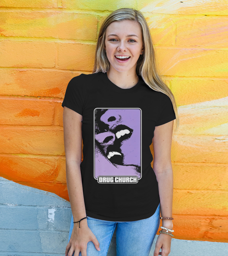 Drug Church Purple Lips Pure Noise T-Shirt