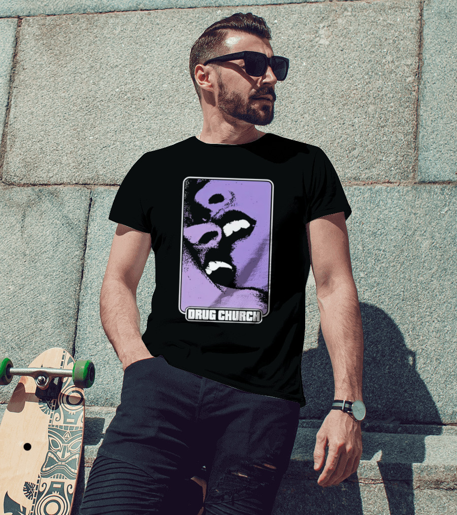 Drug Church Purple Lips Pure Noise T-Shirt