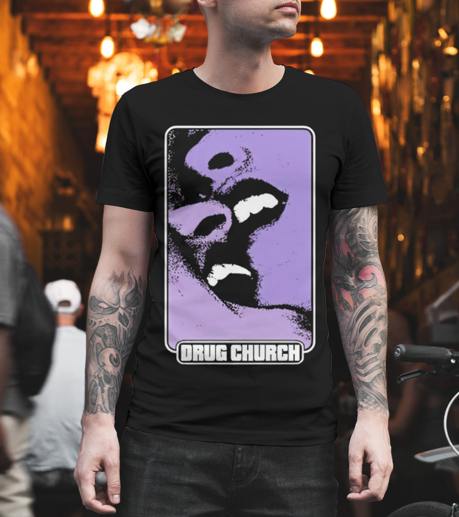 Drug Church Purple Lips Pure Noise T-Shirt