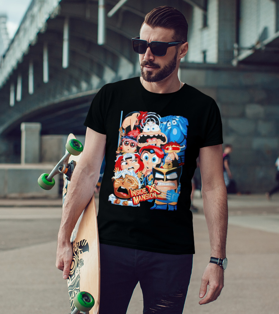 Inside X Mansion Inside Out 2 X-Men Mashup T-Shirt