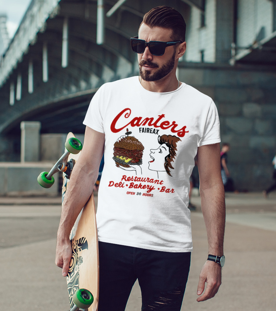 Canter's Deli Restaurant Bakery Bar Fairfax Los Angeles Open 24 Hours T-Shirt