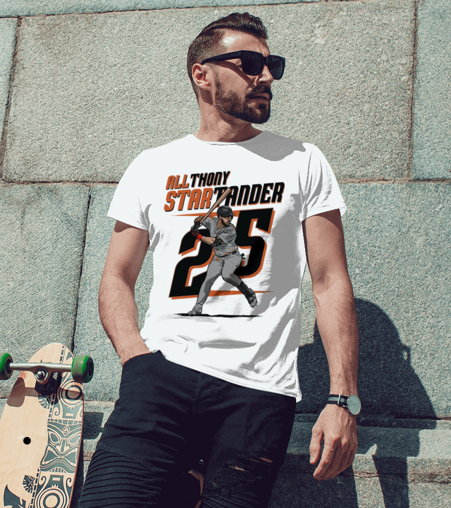 Anthony Santander All-Star Baseball Player Number 25 Baltimore T-Shirt
