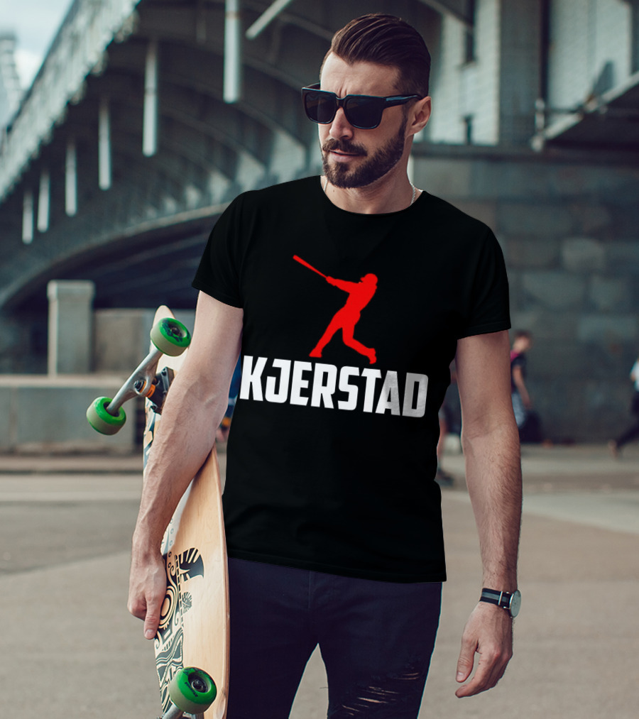 Kjerstad Baseball Player Silhouette Baltimore Orioles T-Shirt