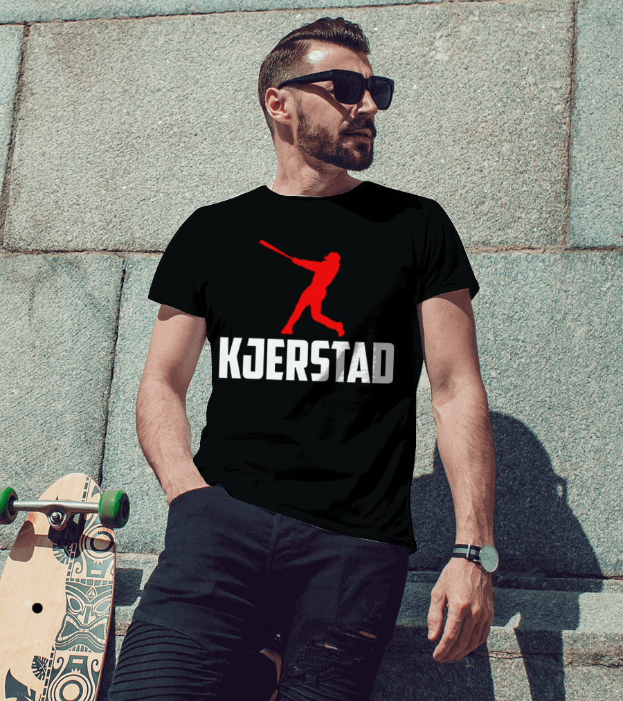 Kjerstad Baseball Player Silhouette Baltimore Orioles T-Shirt