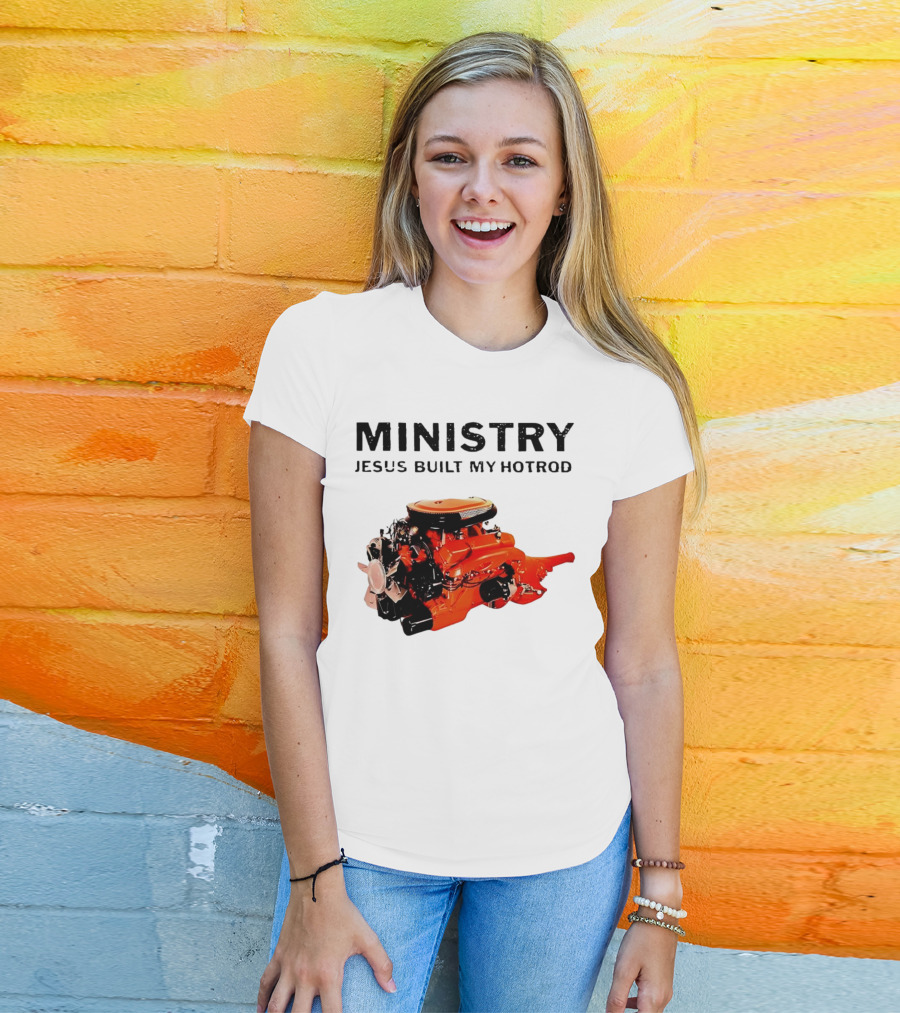 MINISTRY Jesus Built My Hotrod Vintage Engine T-Shirt
