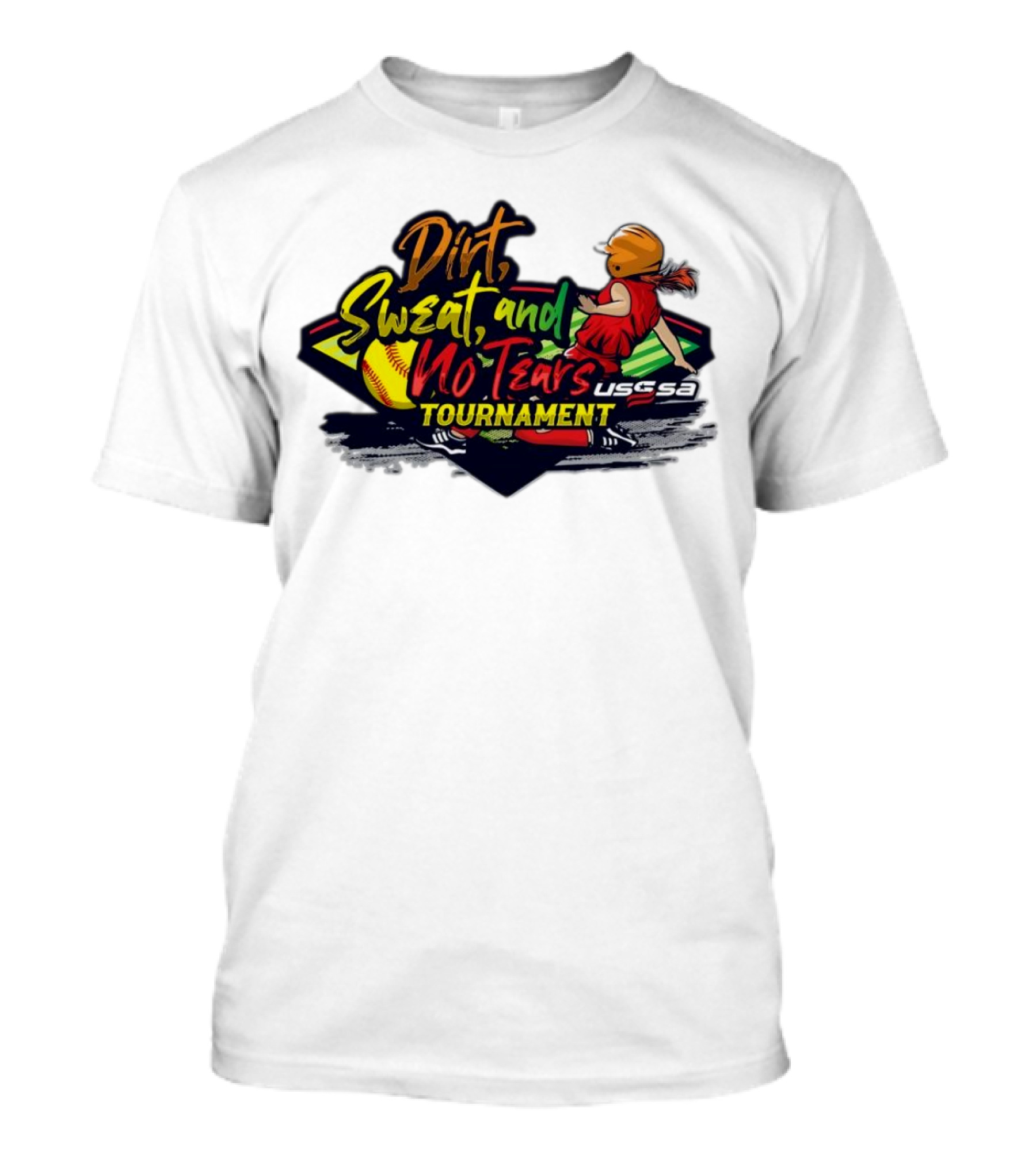 USSSA Texas Dirt Sweat And No Tears Tournament T-Shirt