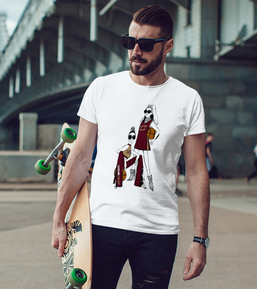 Cleveland Cavaliers G-III 4Her Basketball Girls Fitted Fashion T-Shirt