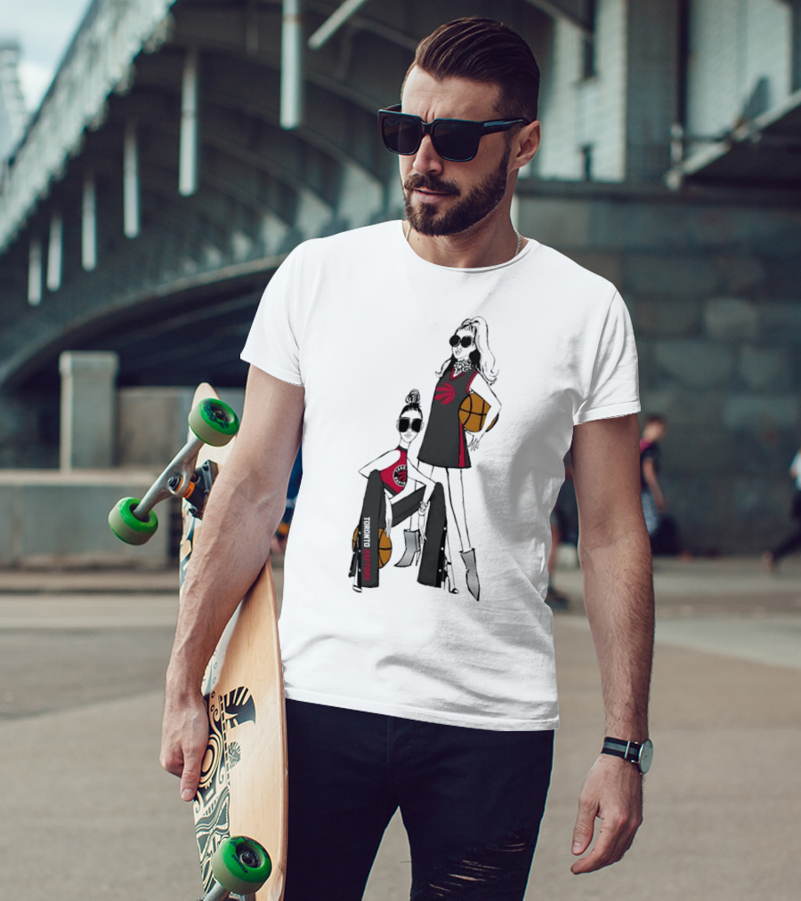 Toronto Raptors G-III 4Her Basketball Girls Fitted Graphic Tee With Iconic Logo T-Shirt