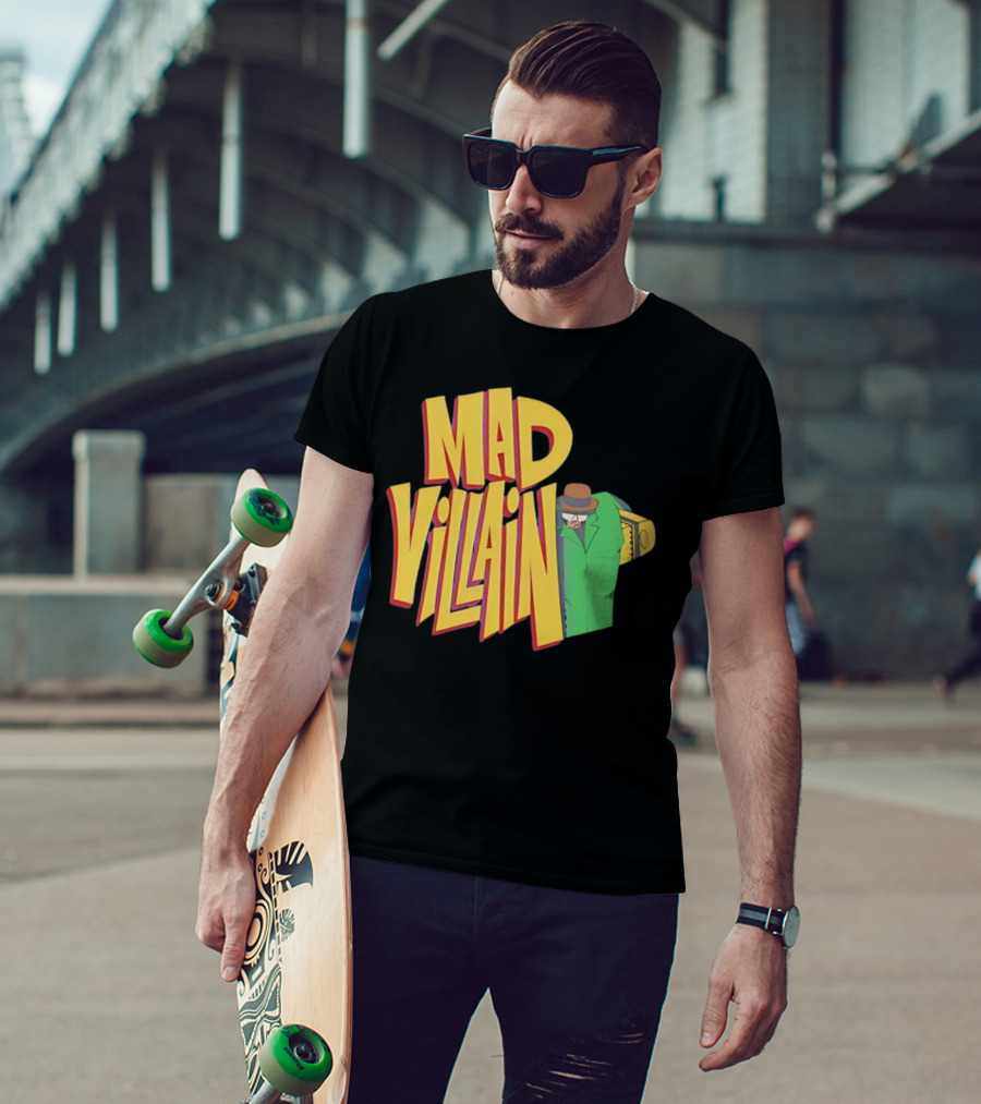 Mad Villain Lurk Mystery Figure In Green Trench Coat And Hat T-Shirt