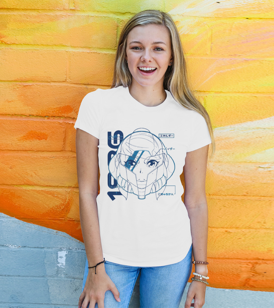 Samus Aran Metroid Heroine 1986 Visor Energy Icon Japanese T-Shirt