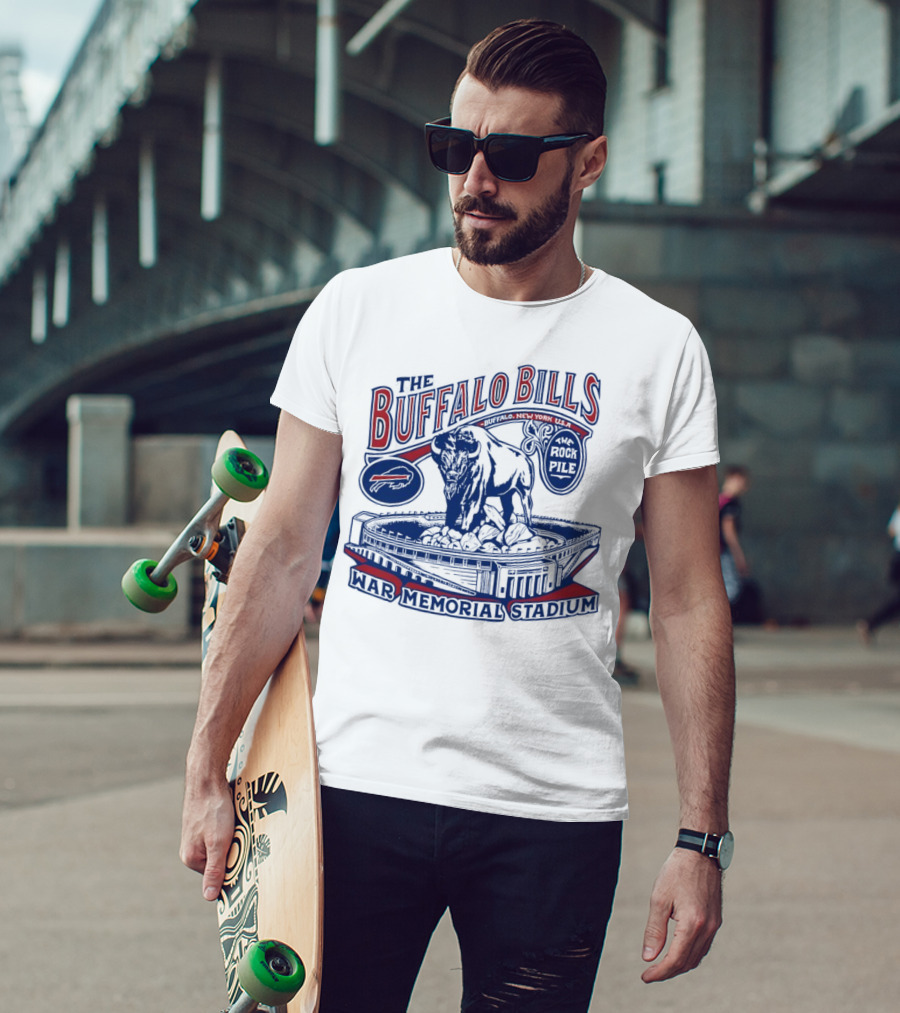 The Buffalo Bills War Memorial Stadium Rockpile New York NFL Iconic Buffalo T-Shirt