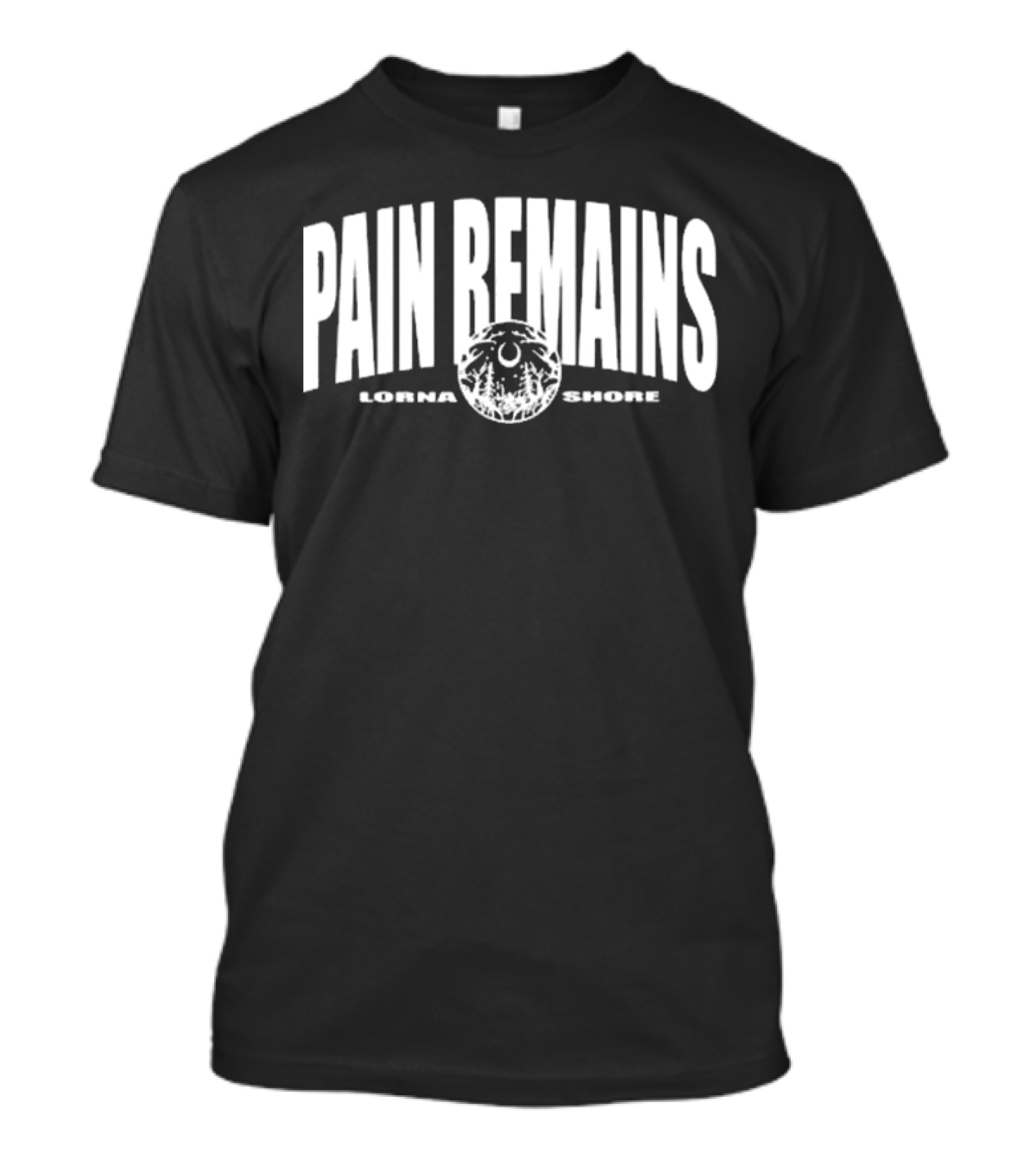 Lorna Shore Pain Remains Logo With Lunar And Forest Motif T-Shirt