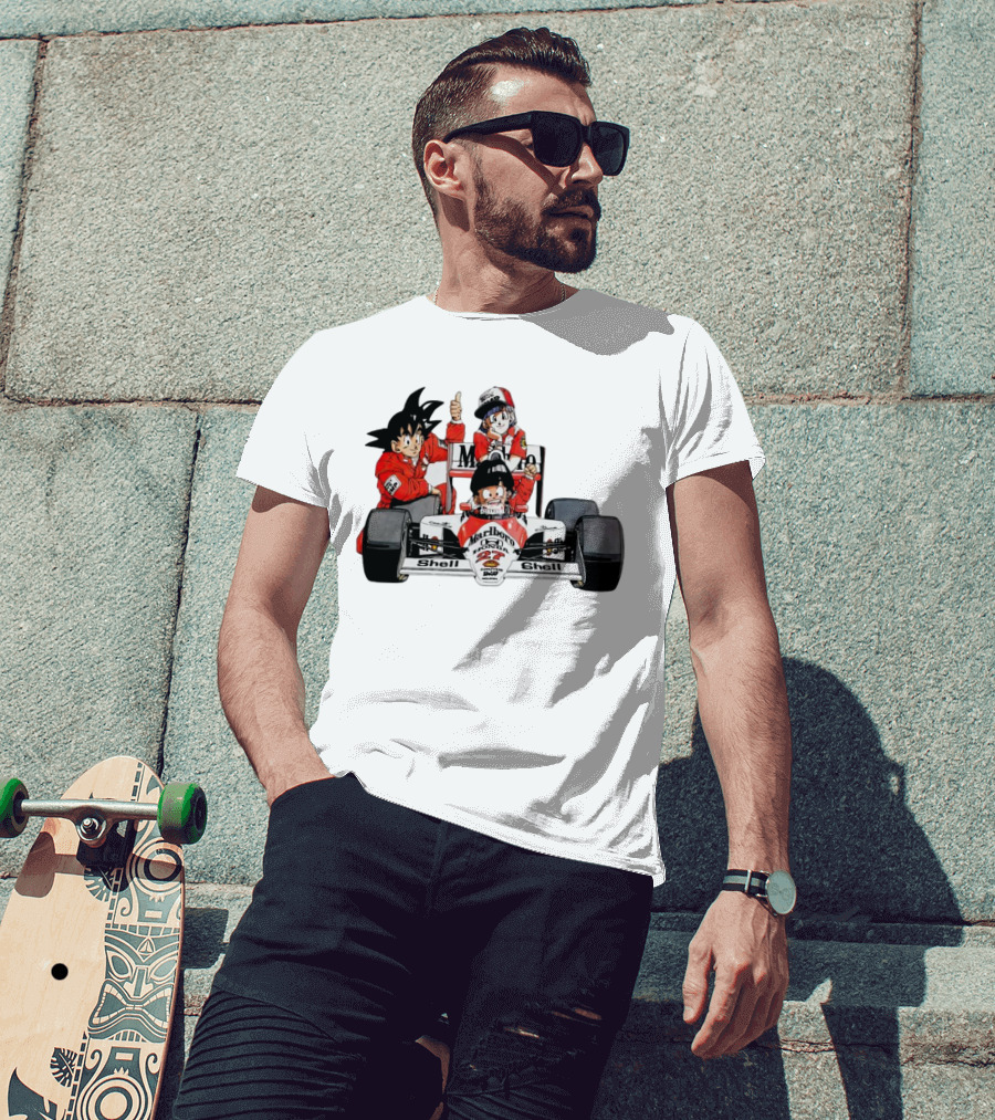 Dragon Ball Marlboro Shell 27 Racing Car Legends T-Shirt