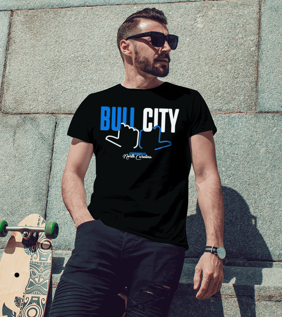 Durham North Carolina Bull City Hands T-Shirt
