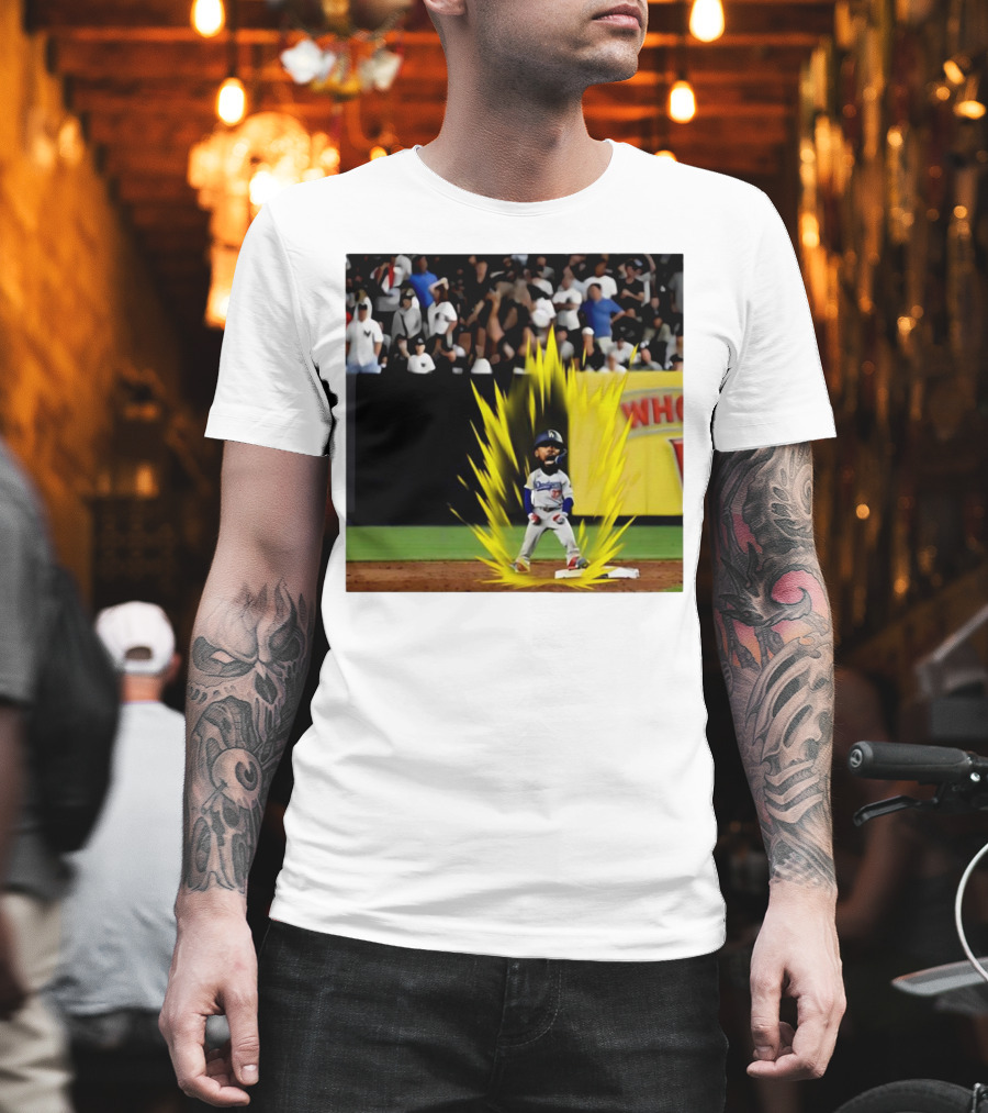 Teoscar Hernández Dodgers Super Saiyan Walk-Off Moment T-Shirt