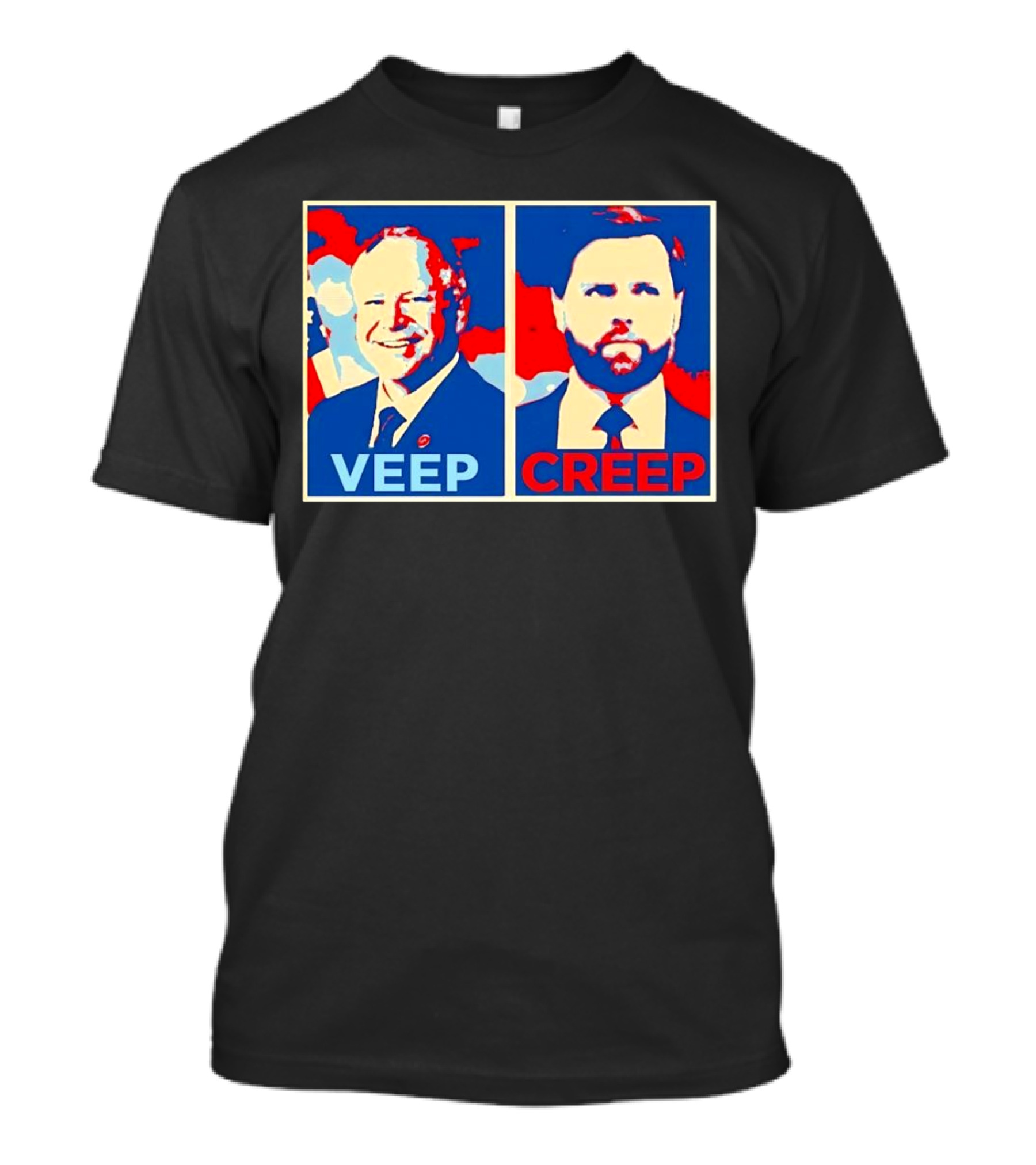 Veep And Creep Hope Tim Walz J.D. Vance T-Shirt