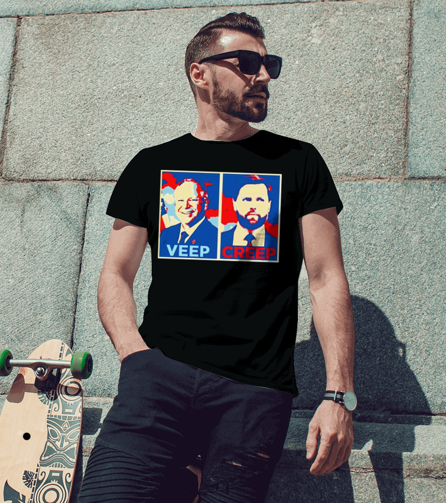 Veep And Creep Hope Tim Walz J.D. Vance T-Shirt