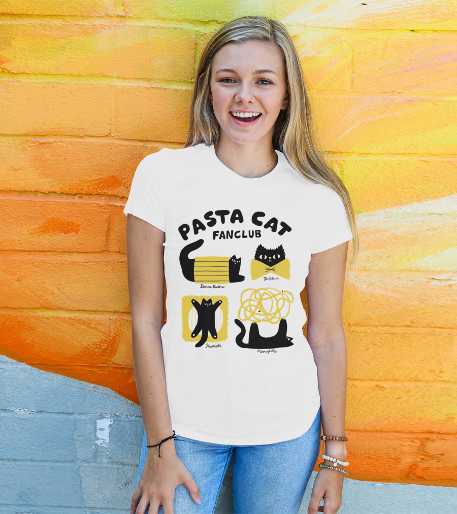 Pasta Cat Fanclub Penne Purrter ZitiFeline Pawrioli Meowgetty T-Shirt