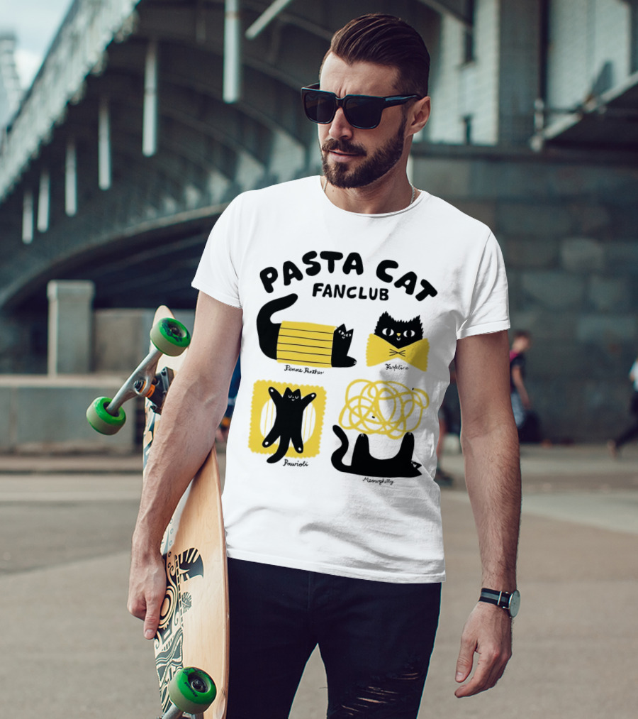 Pasta Cat Fanclub Penne Purrter ZitiFeline Pawrioli Meowgetty T-Shirt