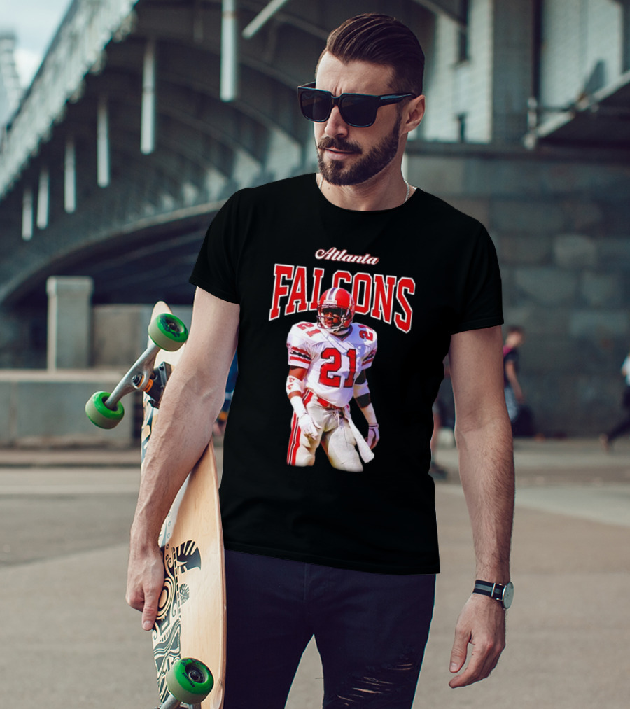 Atlanta Falcons Deion Sanders Retired Player 21 Sideline Legend T-Shirt
