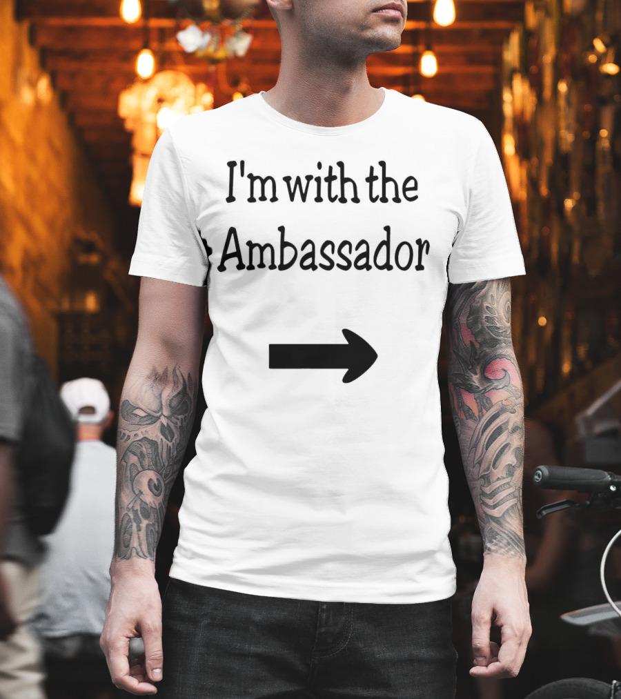 Callista Gingrich I'm with the Ambassador Arrow T-Shirt