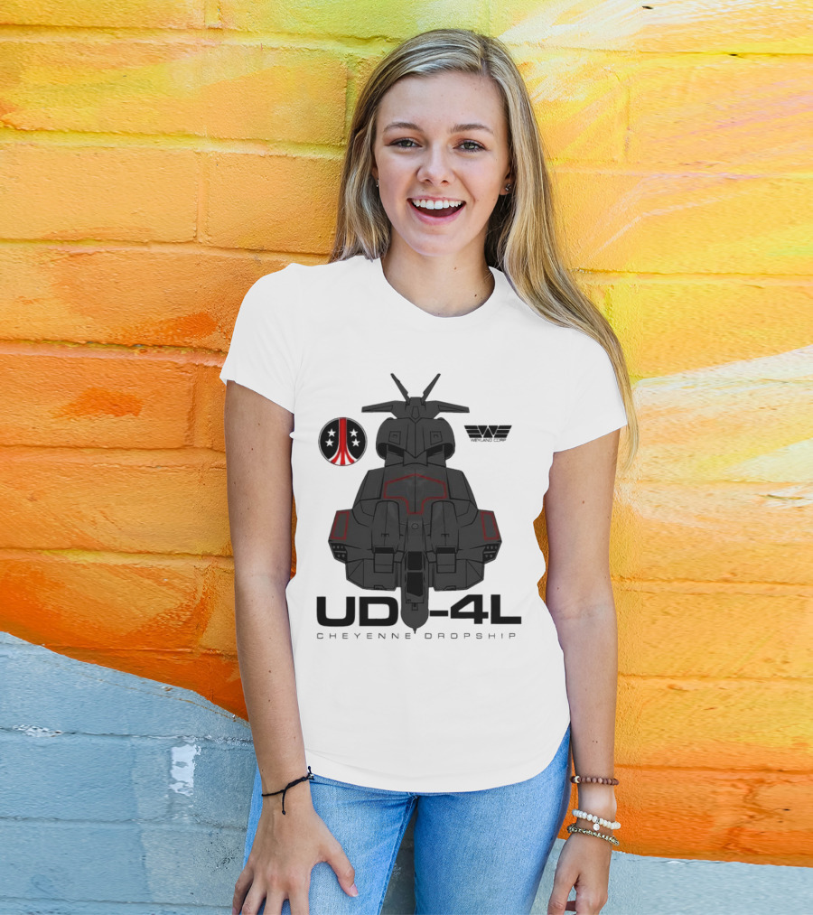 Alien UD-4L Cheyenne Dropship Weyland Yutani Corporation Badge T-Shirt