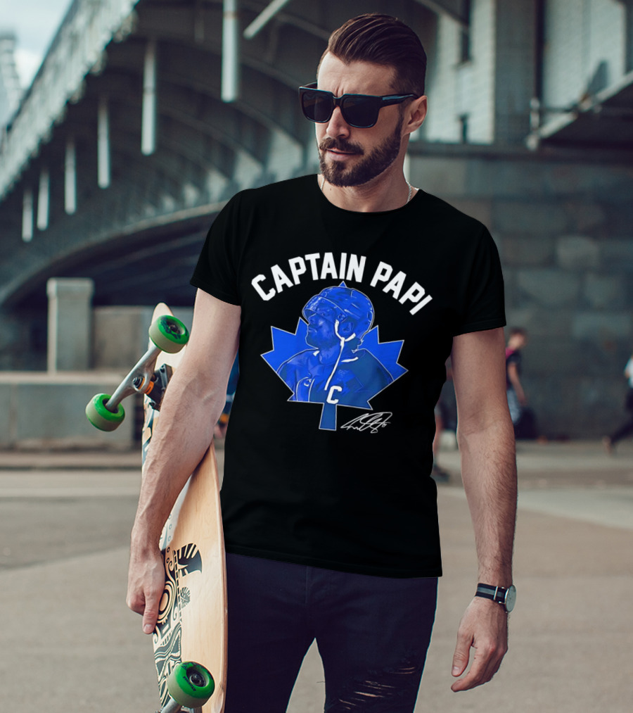 Captain Papi Auston Matthews Toronto Maple Leafs Signature T-Shirt