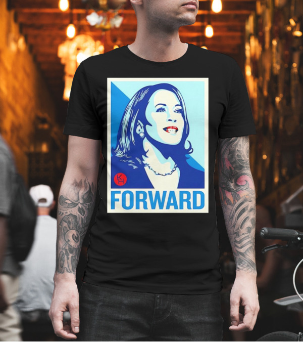 Kamala Harris Forward 2024 Blue Red Campaign T-Shirt Kamala Harris Forward 2024 Blue Red Campaign T-Shirt