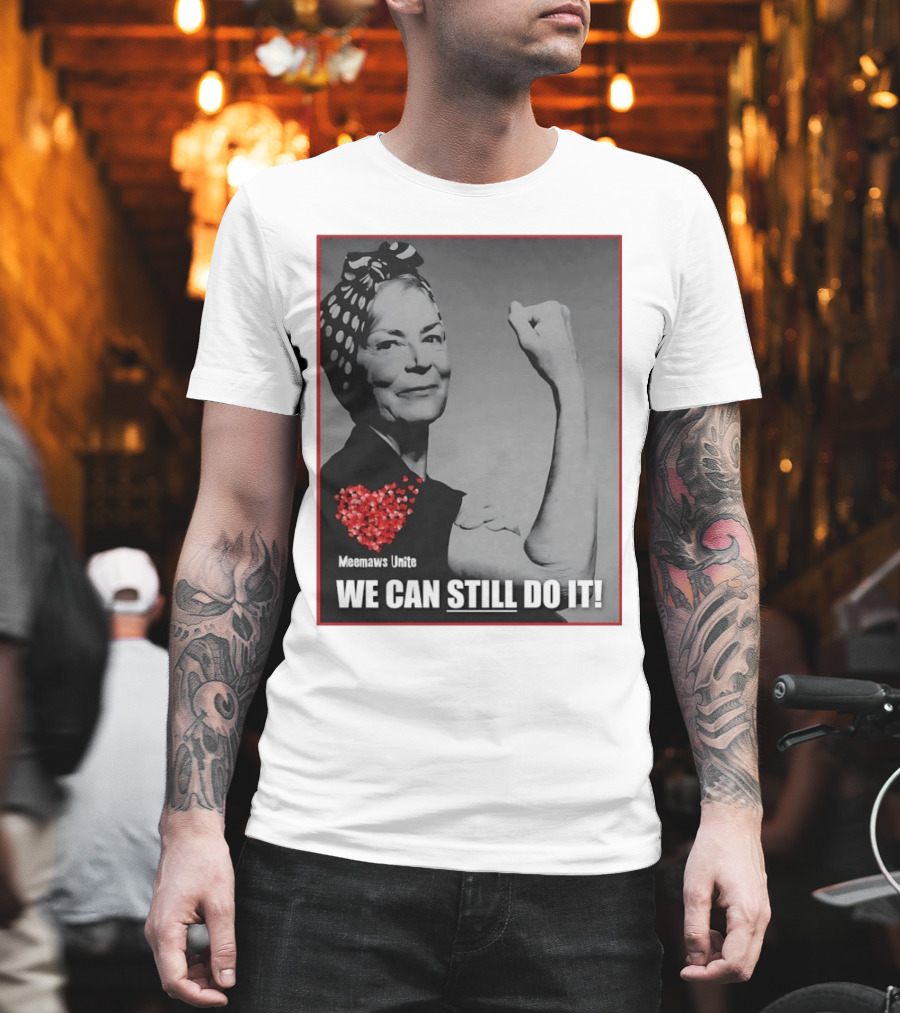 Meemaws Unite We Can Still Do It Polka Dot Bandana Heart T-Shirt