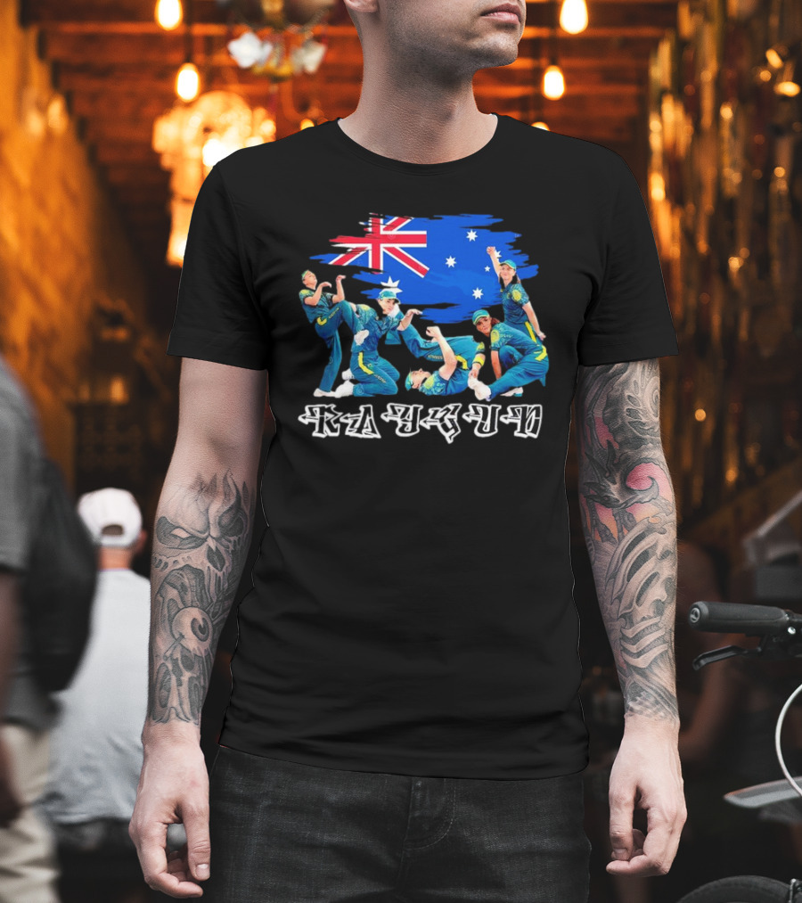 Raygun Rachael Gunn B-girl with Australia Flag T-Shirt