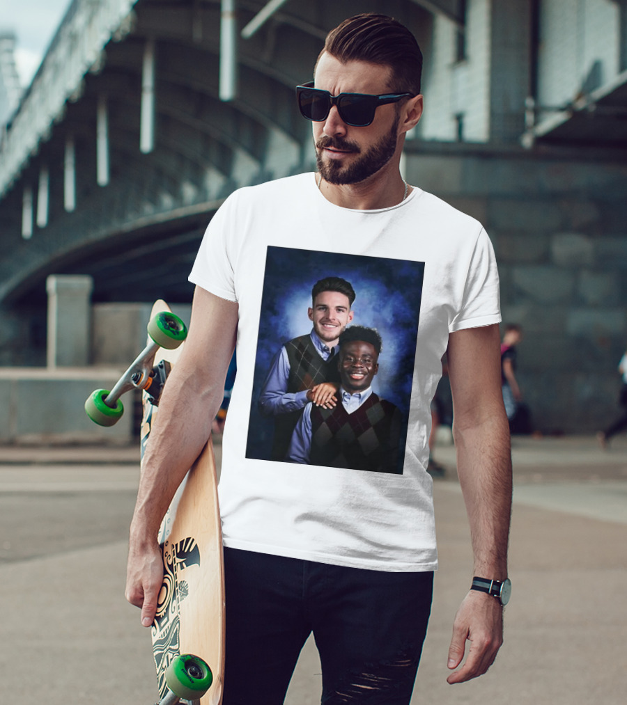 Declan Rice And Bukayo Saka Step Brothers Themed T-Shirt