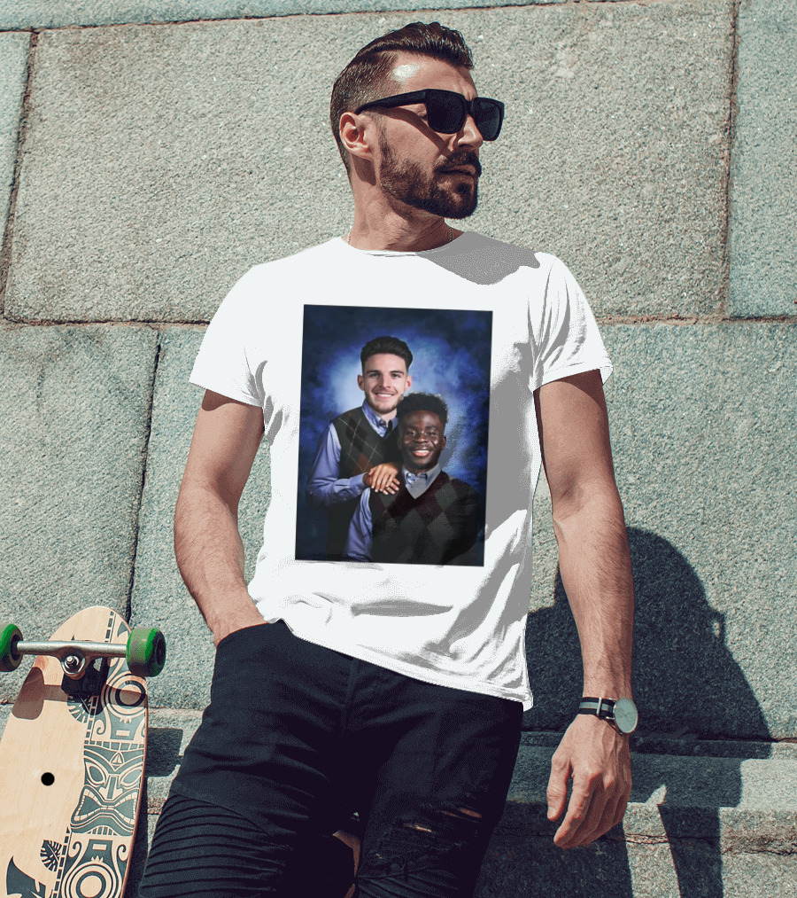 Declan Rice And Bukayo Saka Step Brothers Themed T-Shirt