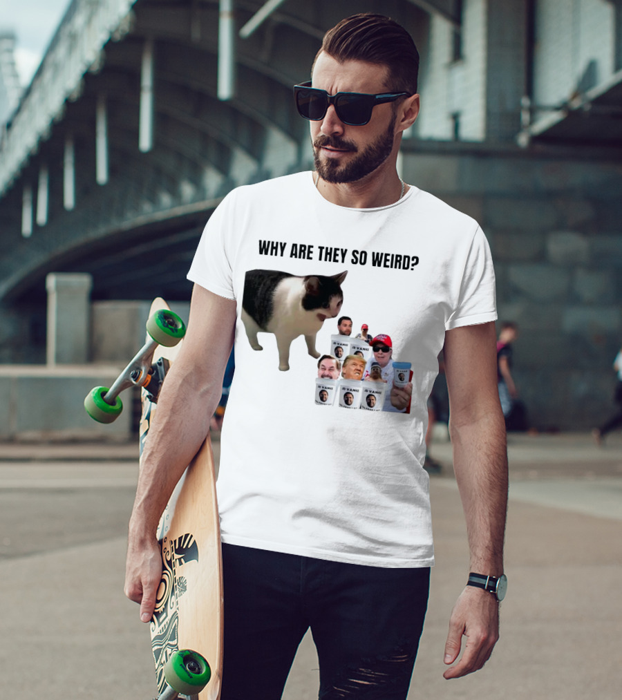 Cat Why Are They So Weird JD Vance Memes Full Family Kit T-Shirt