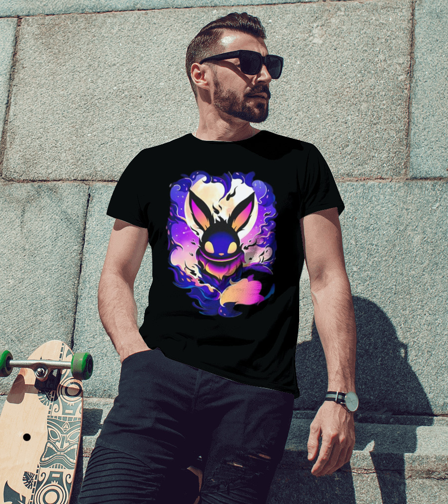 Eevee Darkness Cosmic Evolution Fantasy Anime T-Shirt